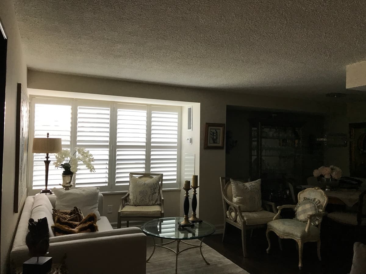 Inside mount California shutters on standard window - GTA installation