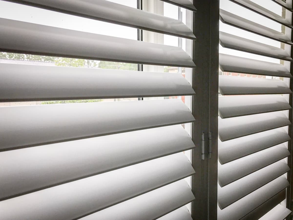 California shutter installation detail shot - Canadian Shutters