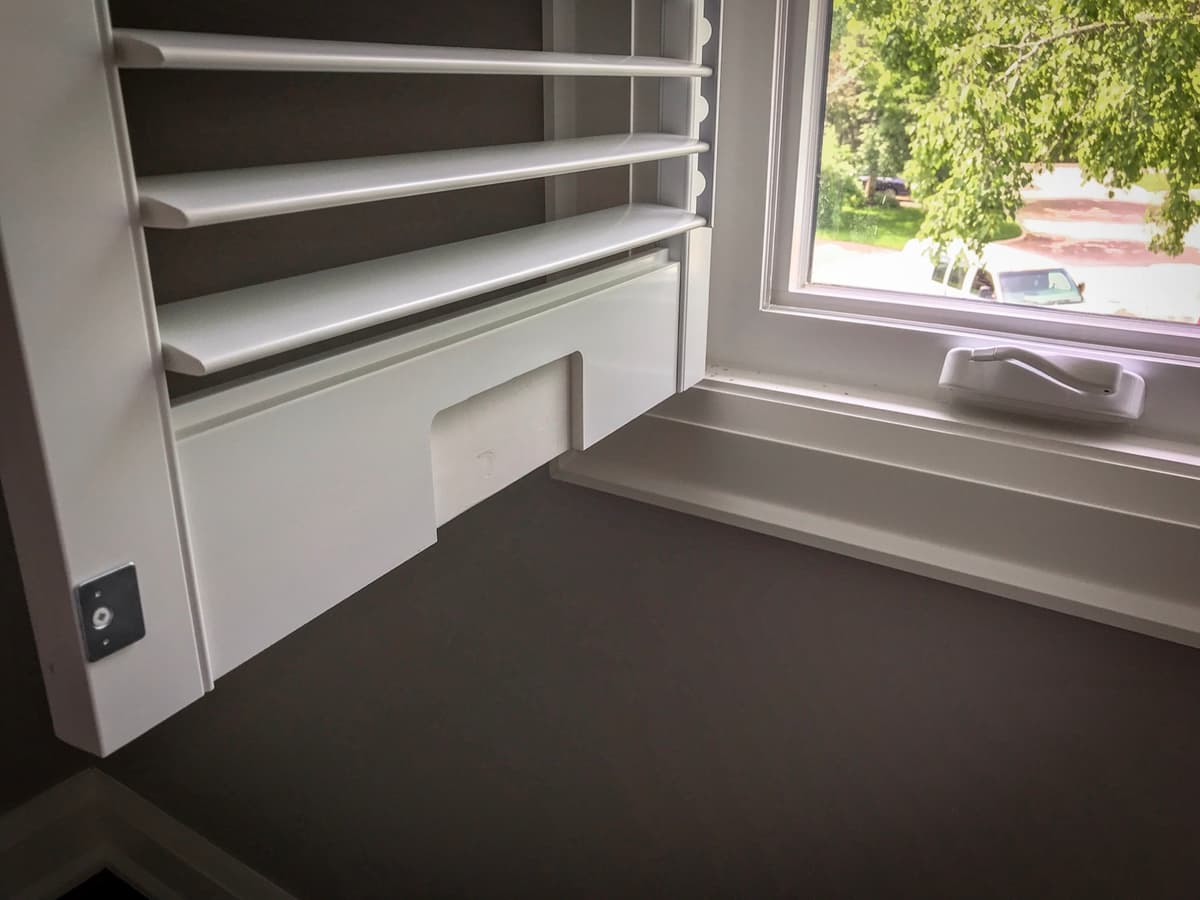 California shutters with child-safe design - Toronto family home