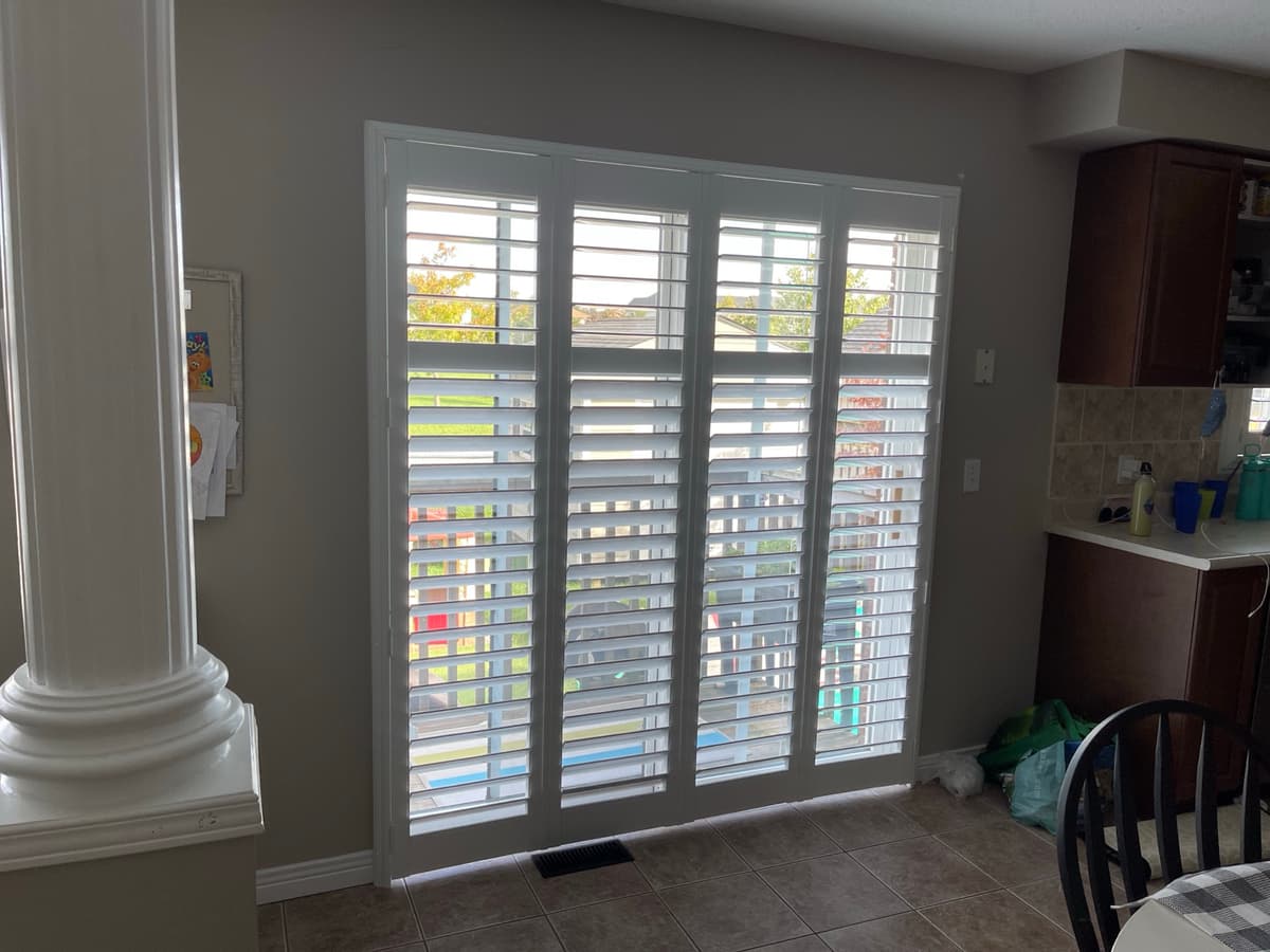 Custom measured California shutters for perfect fit - Toronto