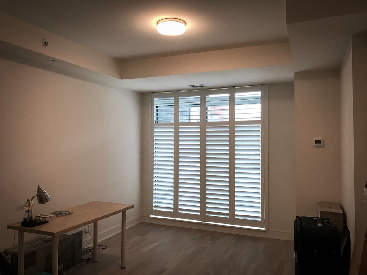 California shutter installation completed - GTA homeowner